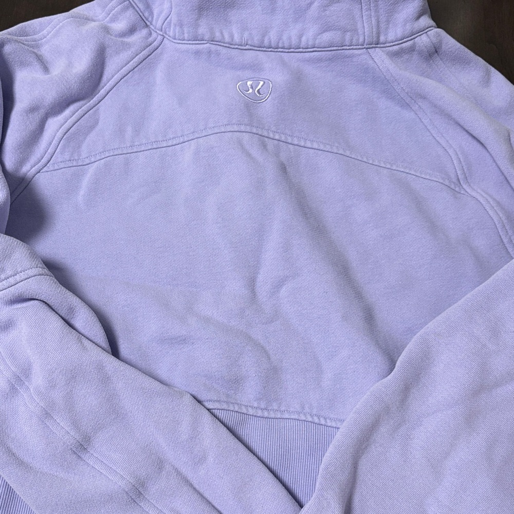 Lululemon dusty lilac Scuba Oversized Funnel-Neck Half Zip